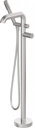 DEANTE Silia Hexa volně stojící vanová baterie, nerez, se sprchovým setem BHS_F17M