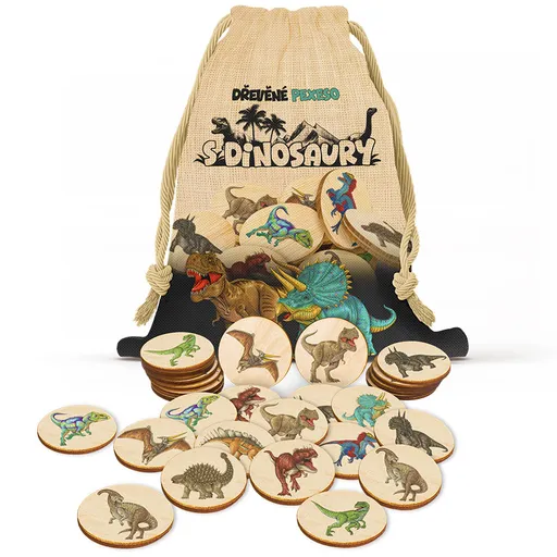 Dřevěné pexeso – Dinosauři