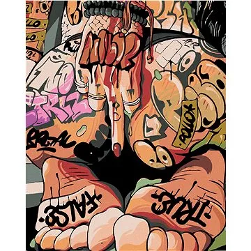 Malování podle čísel - Potetovaná (HRAmal01059nad)