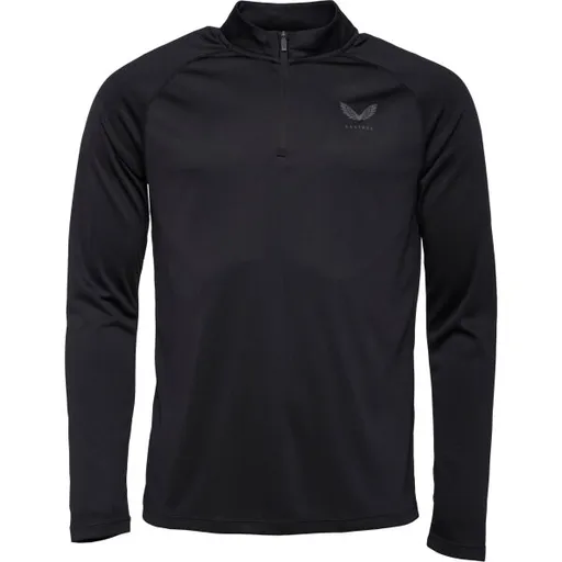 CASTORE 1/4 ZIP LS TOP Pánská sportovní mikina, černá, velikost XXL