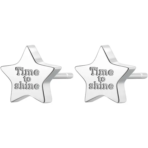 S'Agapõ Ocelové náušnice hvězdy CLICK SCK36