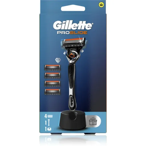Gillette ProGlide holicí strojek se stojánkem + náhradní břity 4 ks