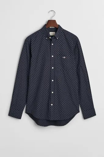 KOŠILE GANT REG MICRO PRINT SHIRT EVENING BLUE