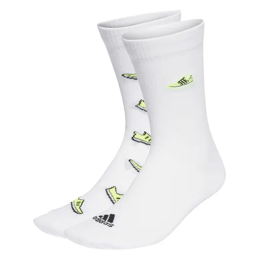 adidas Run x Ultraboost Shoe Love Graphic Socks 2 Pairs S
