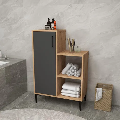 Víceúčelová skříňka Reysary - Atlantic Pine, Anthracite