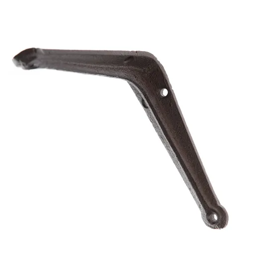 Litinová konzola pod poličku Minimalistic černá, 12 x 12 cm