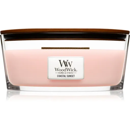 Woodwick Coastal Sunset vonná svíčka s dřevěným knotem (hearthwick) 453 g