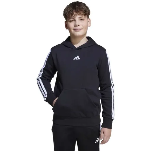 adidas ESSENTIALS 3- STRIPES Dětská mikina, černá, velikost