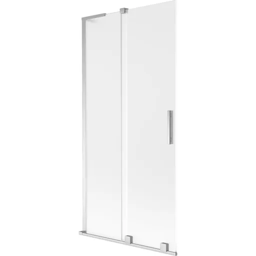 MEXEN/S Velar L dvoukřídlá posuvná vanová zástěna 90 x 150, dekor, chrom 896-090-003-31-01