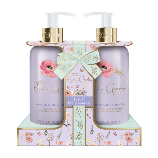 Baylis & Harding Royale Garden Sada péče o ruce Levandule & Šípkový čaj 2x300 ml