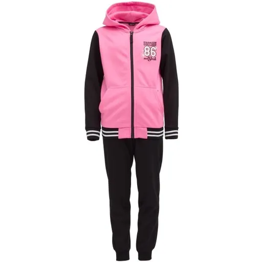 Lewro KITSILA Dívčí tepláková souprava, černá, velikost 128-134