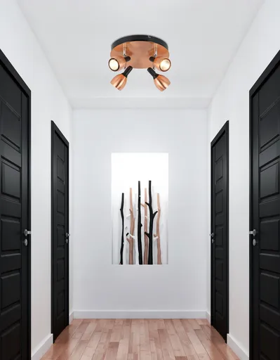 Stropní svítidlo plafond 4xGU10 měděné CROSS