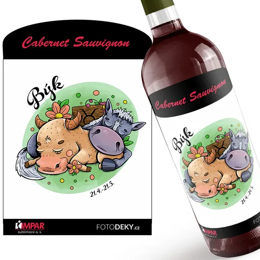 Víno Koňská znamení – býk (Druh Vína: Červené víno)