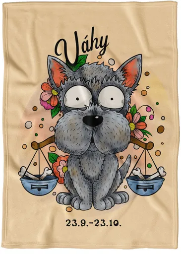 Deka Psí znamení – váhy (Podšití beránkem: NE)