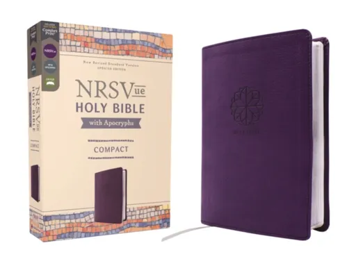 NRSVue, Holy Bible with Apocrypha, Compact, Leathersoft, Purple, Comfort Print - Zondervan
