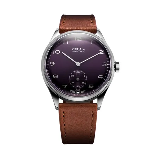 Vulcain Grand Prix - Small Second Purple - Brown Plain