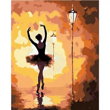 Malování podle čísel - Baletka v podzimních barvách (HRAmal00716nad)