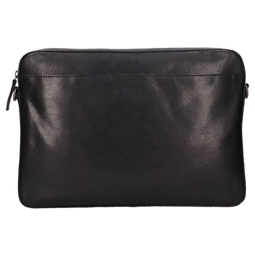 Pánská kožená taška přes rameno Lagen Oskar - černá