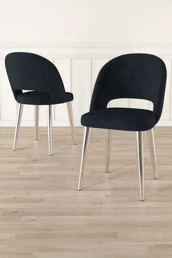 Sada židlí (4 kusy) Pane - Anthracite, Chrome