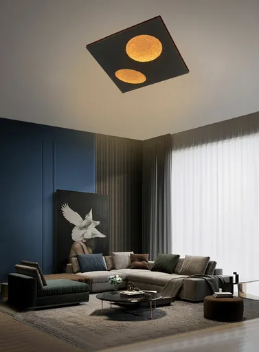 GeeTi Nástěnné svítidlo Toulon 42W 4200lm 3000K černá / zlatá