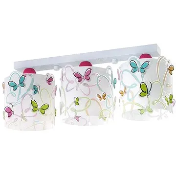 Dalber D-62143 - Dětské stropní svítidlo BUTTERFLY 3xE27/60W/230V (59808)
