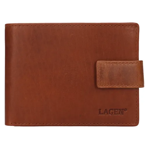 Pánská kožená peněženka Lagen Ballen - hnědá