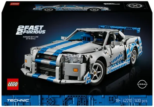 2 Fast 2 Furious Auto Nissan Skyline GT-R (R34) - LEGO Technic (42210)