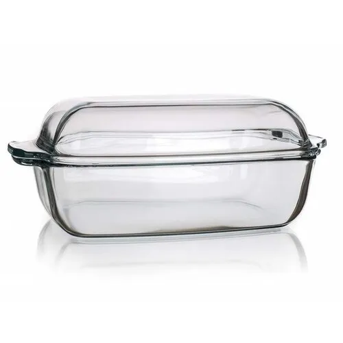 SIMAX Pekáč skleněný hranatý s víkem 5,5 l (3,20/2,30)