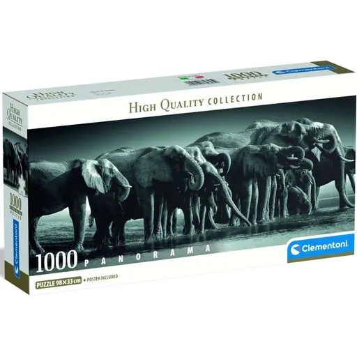 Clementoni puzzle 1000 Panorama Stádo obrů