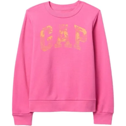 GAP LOGO CREW Dívčí mikina, růžová, velikost