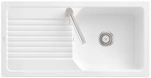 Keramický dřez Villeroy & Boch Linara 60, 338601KG Snow White 338601KG