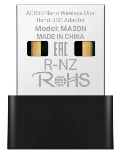 MERCUSYS MA20N - AC650 Bezdrátový dvoupásmový USB nano adaptér