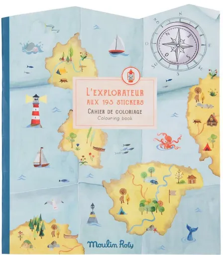 MOULIN ROTY Knížka se samolepkami Objevovatel