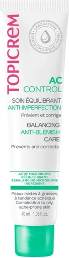 Topicrem Denní krém pro smíšenou až mastnou pleť AC Control (Balancing Anti-Blemish Care) 40 ml