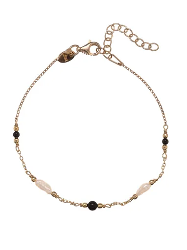 Alisia Pozlacený náramek s perlami a achátem AL5255.01.000