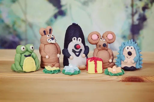 Sada cukrových dekorací – Krtek a kamarádi -