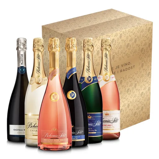 Degustační sektový balíček sušší v dárkovém kartonu