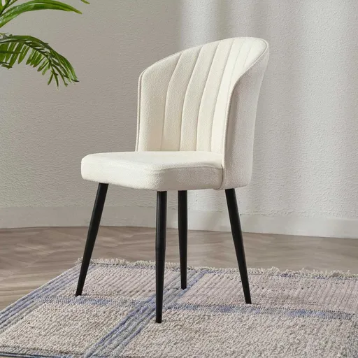 Sada židlí (4 kusy) Rubi - Cream, Black