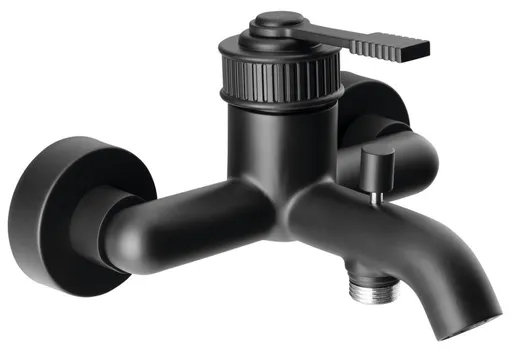 SAPHO VERSI nástěnná vanová baterie, černá mat RV010/15