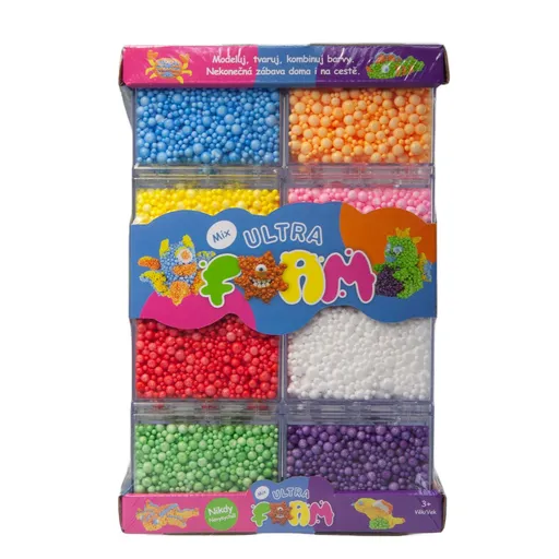 Ultra Foam mix balení 8 ks v assortu 8 barev modelovací hmota