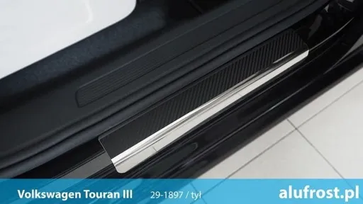 Prahové lišty VW Touran 2015- (carbonová fólie)