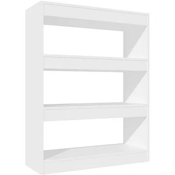 Shumee dělící stěna bílá 80×30×103 cm kompozitní dřevo, 811700 (811700)