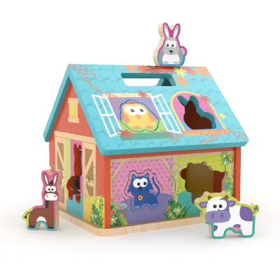 Vkládačka dřevěný farmářský domeček