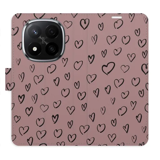 Flipové pouzdro iSaprio - Heart Dark 02 - Xiaomi Redmi Note 14 Pro 5G/14 Pro+ 5G