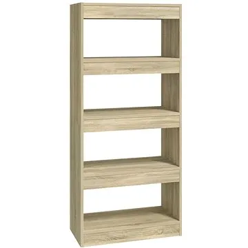 Shumee dělicí stěna dub sonoma 60×30×135 cm kompozitní dřevo, 811667 (811667)