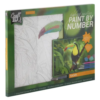Diamantové malování tukan 40x50cm