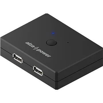 AlzaPower USB 2.0 2 In 2 Out KVM Switch Selector černý (APW-KVM2IN2B)