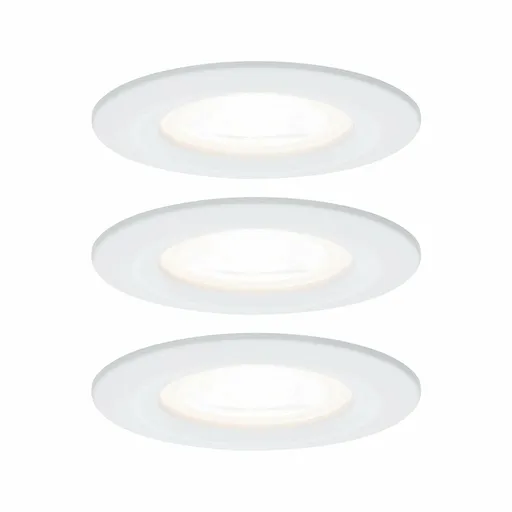 PAULMANN Vestavné svítidlo LED Nova kruhové 3x6,5W GU10 bílá mat nevýklopné 3-krokové-stmívatelné 934.78 P 93478