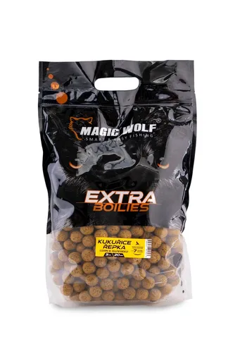 Magic Wolf Boilies Extra 20mm 3kg - Kukuřice / řepka,Magic Wolf Boilies Extra 20mm 3kg - Kukuřice / řepka