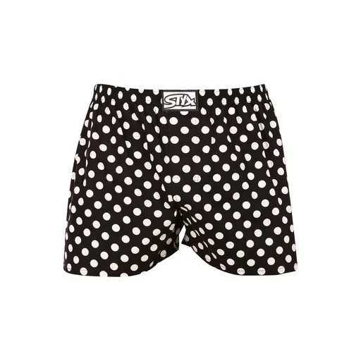 Styx Pánské trenky art klasická guma nadrozměr puntíky (E1650) 3XL